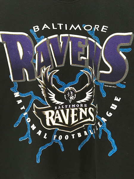 古着 90s USA製 NFL Baltimore Ravens レイブンズ スウェット