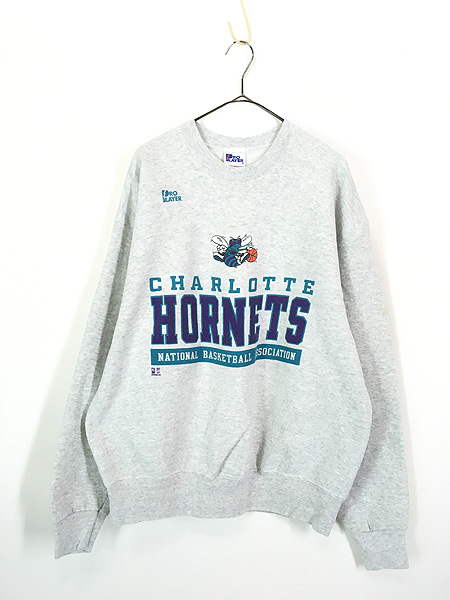 古着 90s USA製 NBA Charlotte Hornets ホーネッツ スウェット