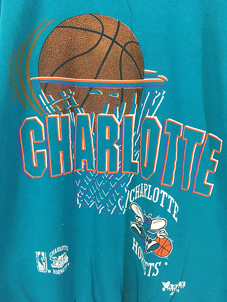 古着 90s USA製 NBA Charlotte Hornets ホーネッツ ボール