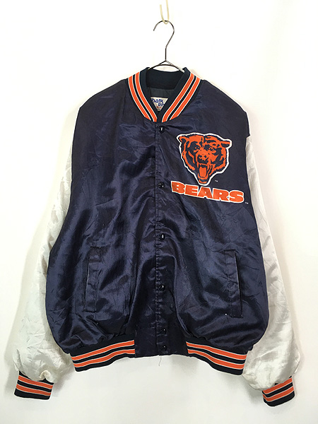 古着 90s USA製 Chalk Line NFL Chicago Bears ベアーズ サテン