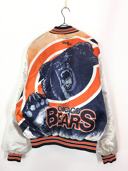 古着 90s USA製 Chalk Line NFL Chicago Bears ベアーズ サテン 