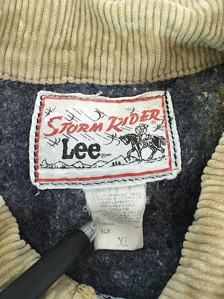 古着 80-90s Lee STORM RIDER ブルー デニム ブランケット トラッカー 