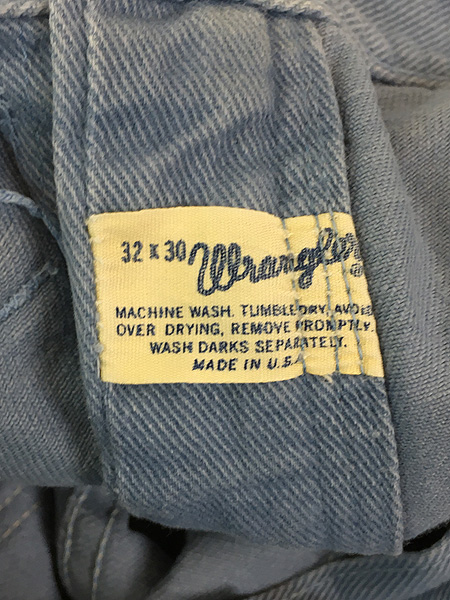 古着 70s USA製 Wrangler コットンツイル ブッシュ フレア ベルボトム