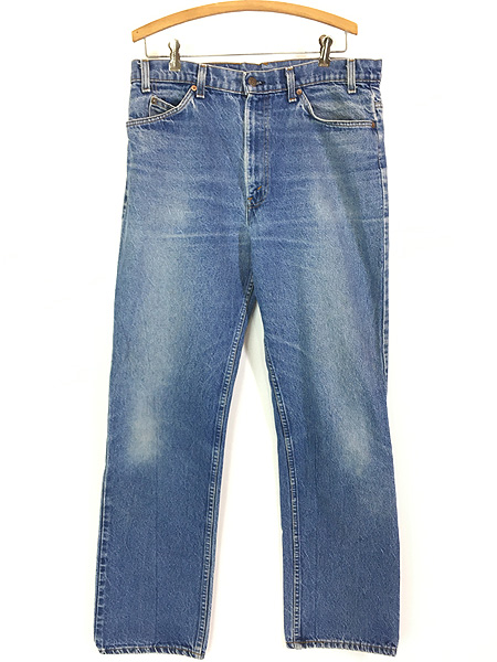 古着 80s USA製 Levi's 505-0213 ブランクタブ ブルー デニム