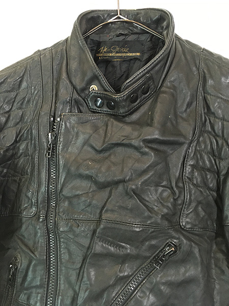 古着 80s Harley Davidson × Hein Gericke パデッド レザー シングル ライダース ジャケット 44R - 古着 通販  ヴィンテージ 古着屋 Dracaena ドラセナ