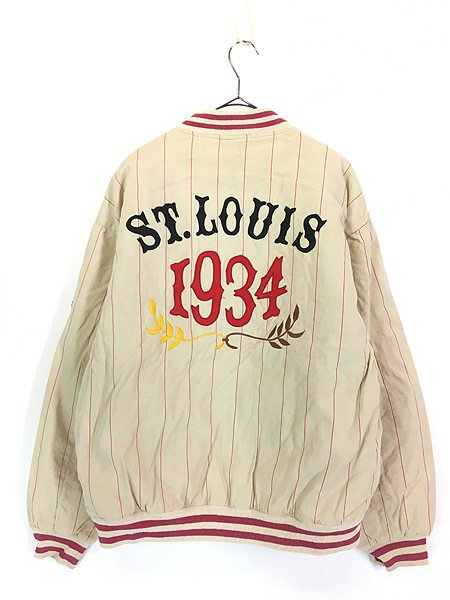 古着 90s MLB St. Louis Cardinals カージナルス コットン リネン