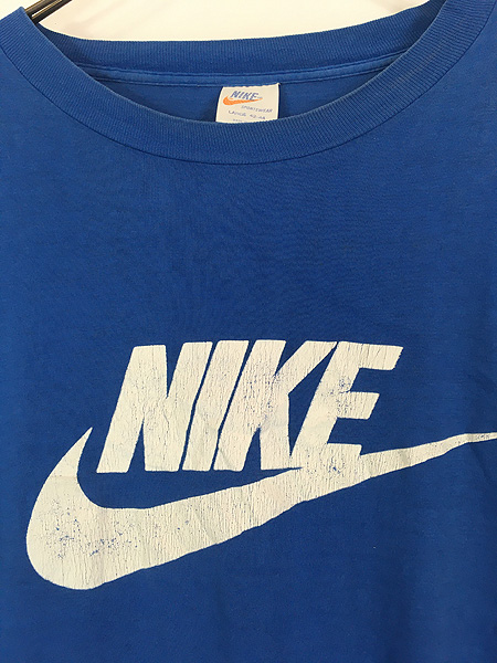 古着 70s USA製 NIKE オレンジタグ BIG ロゴ Tシャツ L 古着 - 古着 通販 ヴィンテージ 古着屋 Dracaena ドラセナ