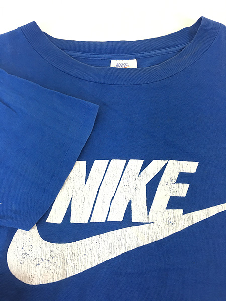 古着 70s USA製 NIKE オレンジタグ BIG ロゴ Tシャツ L 古着 - 古着 ...