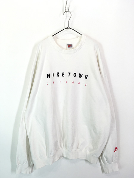 古着 90s USA製 NIKE 「NIKE TOWN」 刺しゅう スウェット トレーナー 