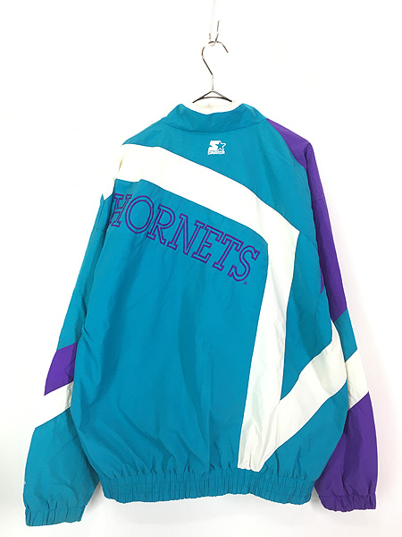 古着 90s STARTER NBA Charlotte Hornets ホーネッツ ナイロン 