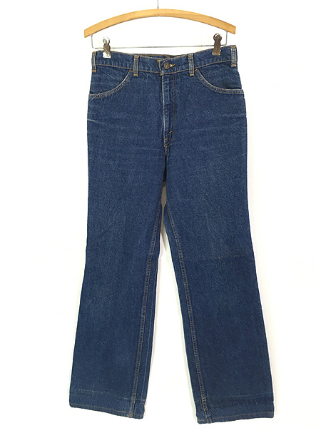 古着 70s Levi's Fresh Produce 22204-0216 濃紺 デニム ベルボトム パンツ ジーンズ W31 - 古着 通販  ヴィンテージ　古着屋 Dracaena ドラセナデニム/ジーンズ デニム/ジーンズ