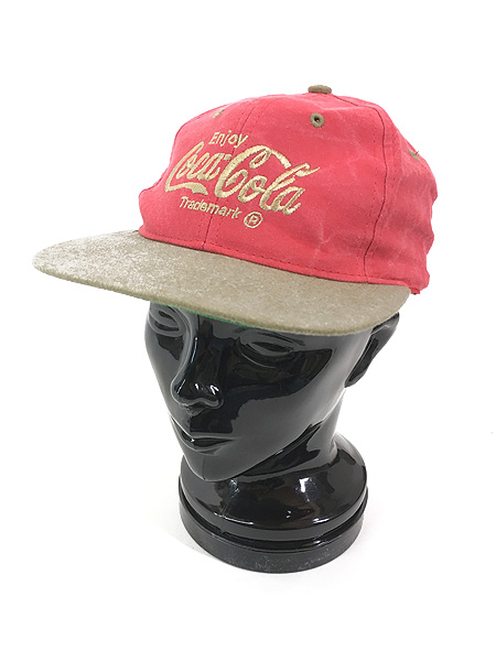 雑貨 古着 90s Head To Toe Coca-Cola コカ・コーラ ドリンク 企業 ロゴ 刺しゅう キャップ 帽子 古着 - 古着 通販  ヴィンテージ　古着屋 Dracaena ドラセナ