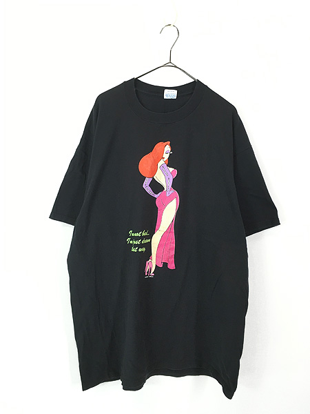 古着 90s USA製 Disney ROGER RABBIT 「JESSICA」 キャラクター ムービー Tシャツ XXL - 古着 通販  ヴィンテージ　古着屋 Dracaena ドラセナ