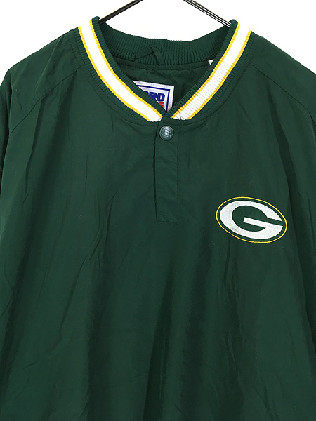 古着 90s NFL Green Bay Packers パッカーズ プルオーバー ナイロン ジャケット XL 古着 - 古着 通販 ヴィンテージ 古着屋  Dracaena ドラセナ