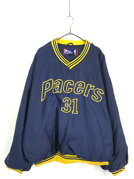 古着 90s NBA Indiana Pacers ペイサーズ 「No.31」 刺しゅう ナイロン