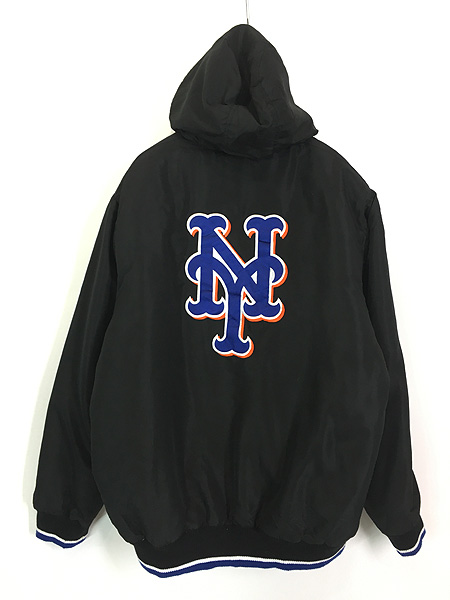 古着 MLB New York Mets メッツ パデット ジャケット パーカー L 古着