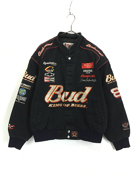 古着 90s CHASE 「Budweiser」 バドワイザー 企業 刺しゅう パデッド