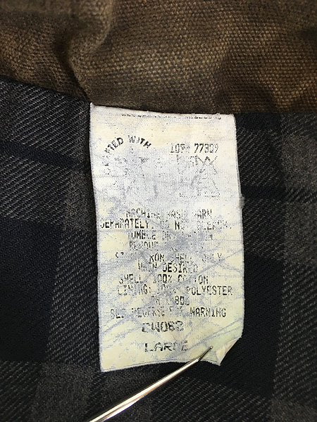 古着 80s USA製 Carhartt 裏ボア ダークブラウン ダック ワーク
