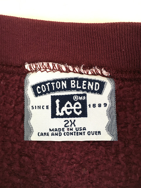 古着 90s USA製 Lee Cotton Blend 無地 ソリッド ビッグサイズ