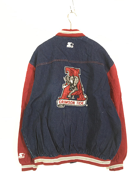 古着 90s STARTER Alabama Crimson Tide カレッジ アメフト パデット