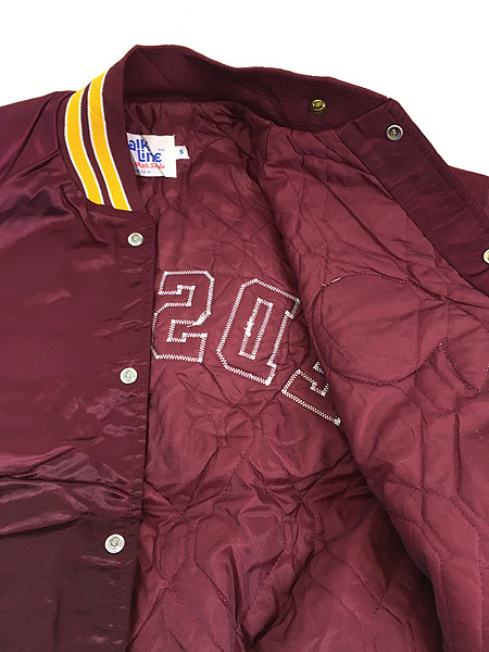 古着 90s USA製 NFL Washington Redskins レッドスキンズ 光沢 サテン スタジャン ジャケット ピンバッチ付 S 古着  - 古着 通販 ヴィンテージ 古着屋 Dracaena ドラセナ