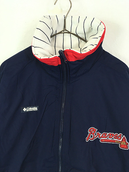 古着 90s Columbia MLB Atlanta Braves ブレーブス ナイロン 