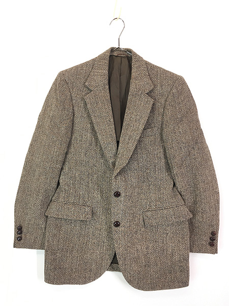 古着 70s USA製 STAFFORD × Harris Tweed クルミボタン 上質 ...