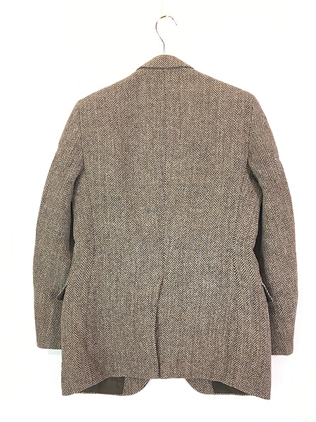 古着 70s USA製 STAFFORD × Harris Tweed クルミボタン 上質 