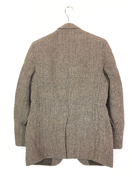 古着 70s USA製 STAFFORD × Harris Tweed クルミボタン 上質 ハンドウーヴン ツイード テーラード ジャケット 38位  美品!! - 古着 通販 ヴィンテージ　古着屋 Dracaena ドラセナ