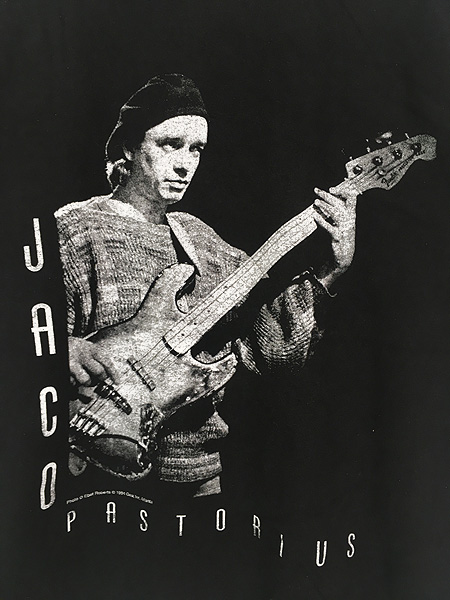 古着 90s Jaco Pastorius ジャズ フュージョン ベース フォト Tシャツ XL位 - 古着 通販 ヴィンテージ 古着屋  Dracaena ドラセナ