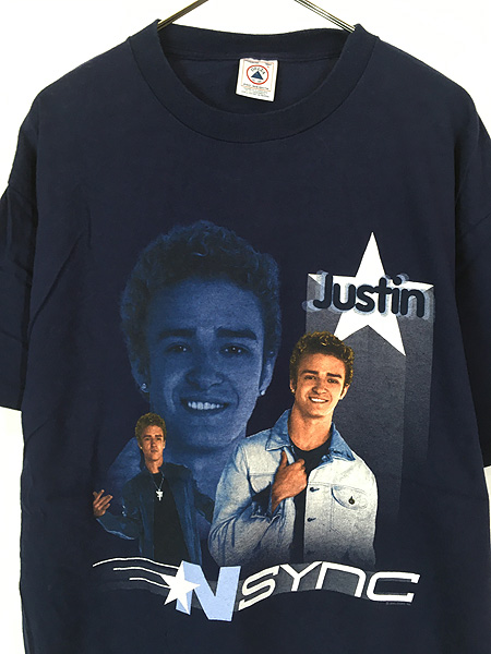 古着 00s NSYNC 「Justin」 Justin Timberlake フォト アイドル ポップ ミュージック Tシャツ L - 古着 通販  ヴィンテージ 古着屋 Dracaena ドラセナ