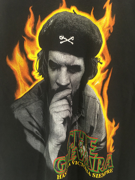 古着 90s Che Guevara チェ ゲバラ 革命家 偉人 ファイヤー Tシャツ L - 古着 通販 ヴィンテージ　古着屋 Dracaena  ドラセナ