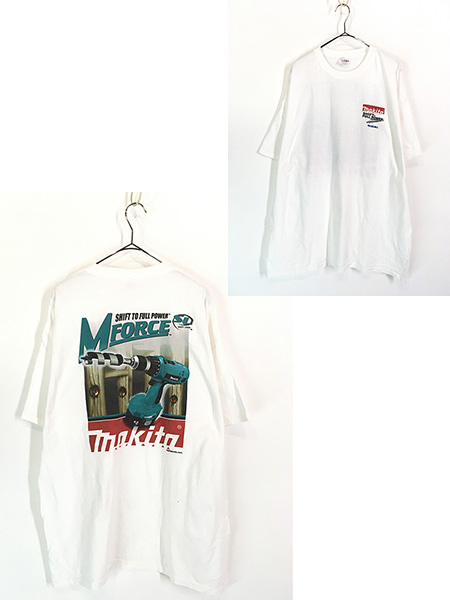 古着 00s MAKITA マキタ 電動 ドリル リアル グラフィック 工具 企業 Tシャツ XL 古着 - 古着 通販 ヴィンテージ 古着屋  Dracaena ドラセナ