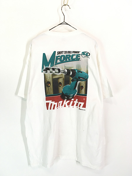 古着 00s MAKITA マキタ 電動 ドリル リアル グラフィック 工具 企業 Tシャツ XL 古着 - 古着 通販 ヴィンテージ 古着屋  Dracaena ドラセナ