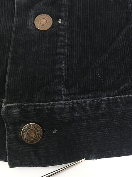 レディース 古着 60s Levis Big E 557 タイプ コーデュロイ トラッカー