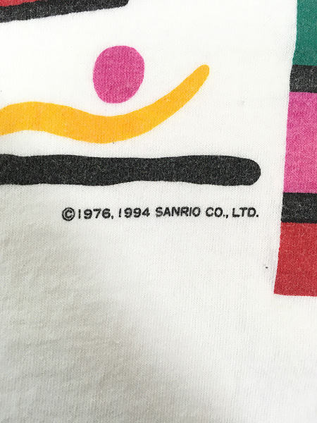 レディース 古着 90s USA製 Sanrio HELLO KITTY ハローキティ キティちゃん キャラクター Tシャツ L 古着 - 古着 通販  ヴィンテージ 古着屋 Dracaena ドラセナ