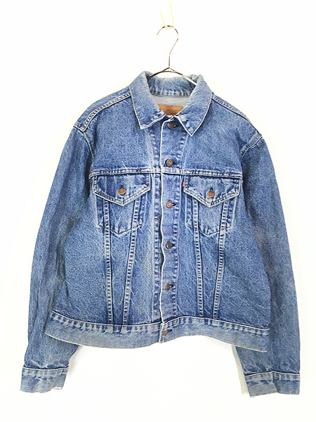 古着 80s USA製 Levi's 57514-0218 ロング ポケット デニム ジャケット 