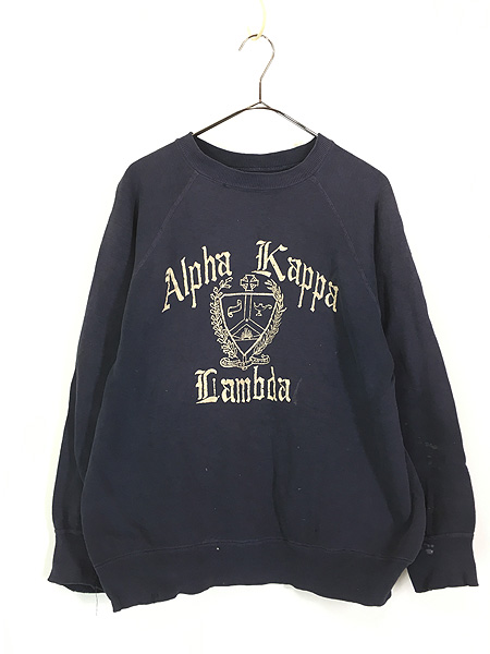 古着 60s 「Alpha Kappa Lambda」 3段 カレッジ フロッキー 