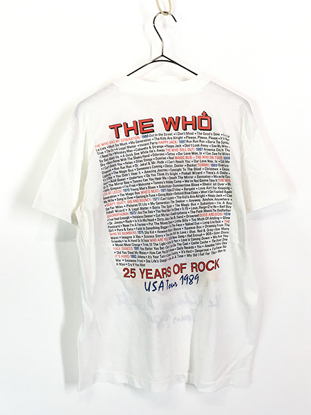古着 80s The Who 「The Kids Are Alright Tour」 25周年 ツアー ロック バンド Tシャツ XL位 - 古着  通販 ヴィンテージ　古着屋 Dracaena ドラセナ