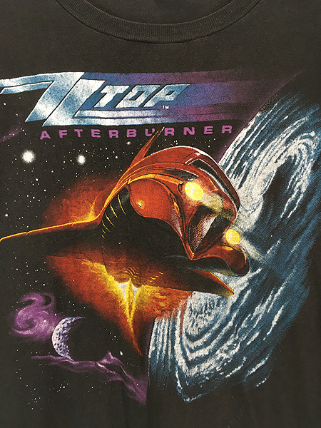 古着 80s USA製 ZZ Top 「Afterburner」 ハード ロック バンド Tシャツ 