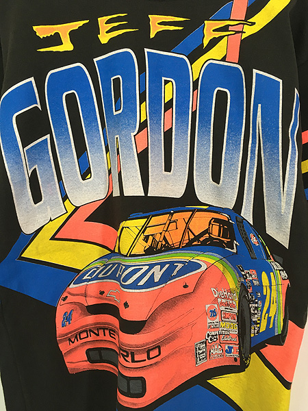 古着 90s USA製 Jeff Gordon レーシング グラフィック オールオーバー 