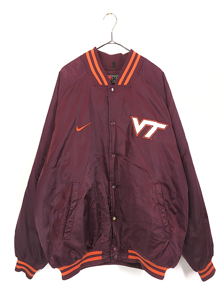 古着 80s USA製 Sports Gear 「UTAH」 光沢 ナイロン パデッド 