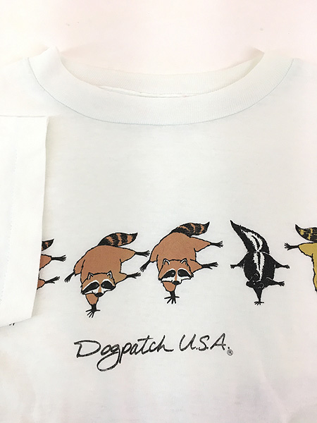 古着 80s USA製 アライグマ スカンク アニマル Tシャツ L 古着 - 古着 通販 ヴィンテージ 古着屋 Dracaena ドラセナ