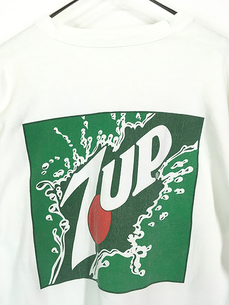 古着 90s 7UP セブンアップ 企業 ロゴ アート Tシャツ XL位 古着 
