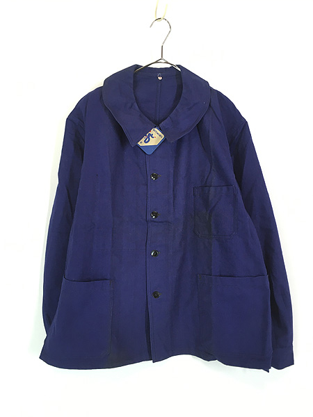 古着 80s Ireland製 Kinsale smocks コットンツイル モックネック 