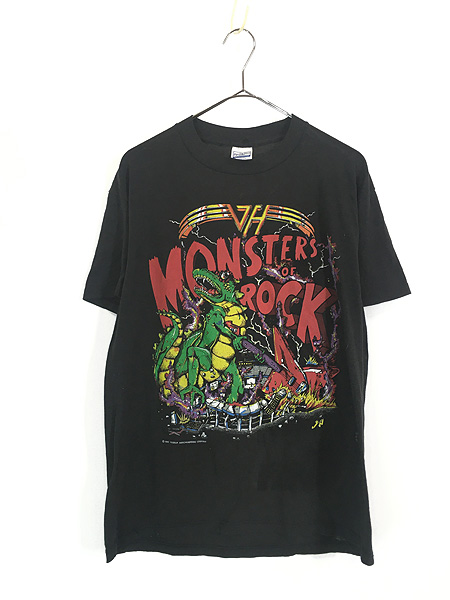 古着 80s USA製 VAN HALEN 「MONSTERS OF ROCK」 ヘヴィ メタル ロック バンド Tシャツ L - 古着 通販  ヴィンテージ 古着屋 Dracaena ドラセナ