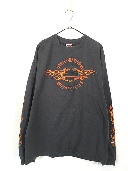 古着 90s USA製 Harlequin 蝶 バタフライ モックネック 長袖 Tシャツ ロンT XL 古着 - 古着 通販 ヴィンテージ 古着屋  Dracaena ドラセナ