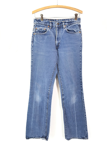 古着 80s Levi's 517-0217 「66 後期」 黒カン 内股シングル ブルー デニム ブーツカット パンツ ジーンズ W29 L32 -  古着 通販 ヴィンテージ 古着屋 Dracaena ドラセナ