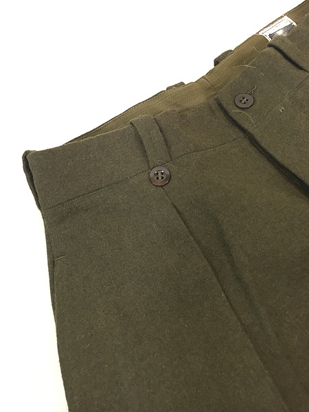 古着 60s フランス軍 M-52 ヘビー メルトン ウール トラウザーズ
