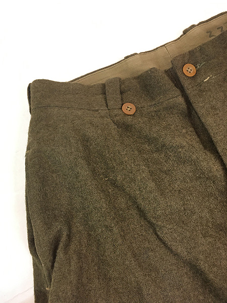 古着 50s フランス軍 M-52 ヘビー フランネル ウール トラウザー